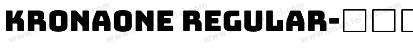 Krona0ne Regular字体转换